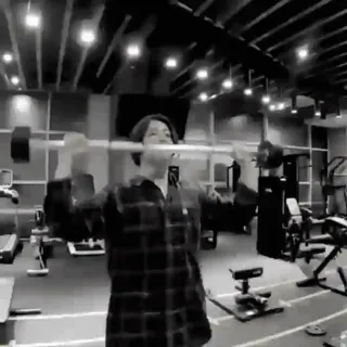 🧶 cử tạ, tập thể dục, phòng gym, thể hình, tập luyện, huấn luyện telegram sticker