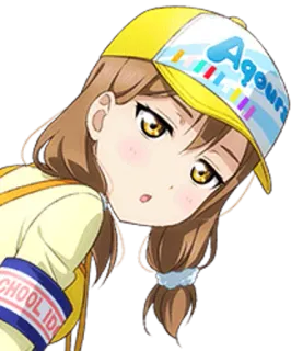 😑 Aqours Anime, Desenho animado, Personagem, Japonês, Idol escolar, Garota whatsapp sticker