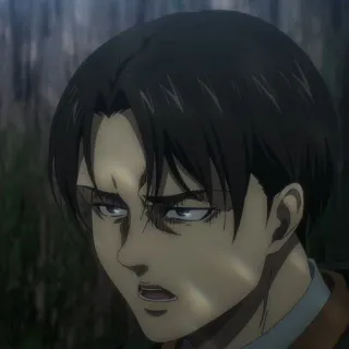 ☁️ Levi Ackerman Attack on Titan anime, manga, Attack on Titan, Levi, Ackerman, character, soldier telegram sticker
