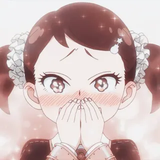 🥺 Anya Forger Spy x Family Anime, Mädchen, Spy x Family, Anya Forger, süß, erröten, Cartoon telegram sticker
