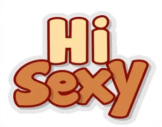 😋 Hi Sexy sexy, salutation, dessin animé, phrase, salut telegram sticker