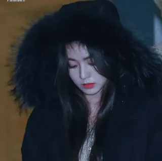 🌨 Irene femme, kpop, célébrité, manteau, coréen telegram sticker