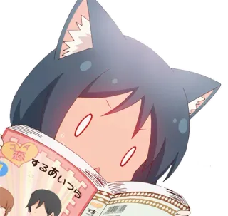 😳 コイ
恋するあいつら Anime, Telinga kucing, Manga, Membaca, Buku, Lucu whatsapp sticker