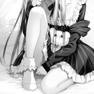🖤 anime, girl, legs, skirt, cute, illustration telegram sticker