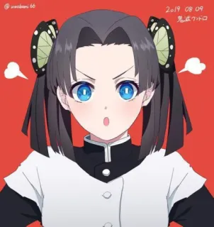 😡 Kanao Tsuyuri Demon Slayer 2019 08.09
鬼滅 ワンドロ Anime, Demon Slayer, Kanao Tsuyuri, Fanart, Ilustração, Borboleta telegram sticker