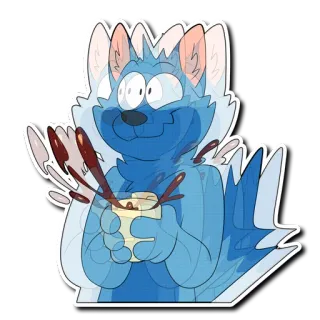 ☕️ kartun, anjing, kopi, minuman, tumpah, gerakan telegram sticker