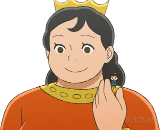 👩‍👦 dessin animé, reine, personnage, animation telegram sticker