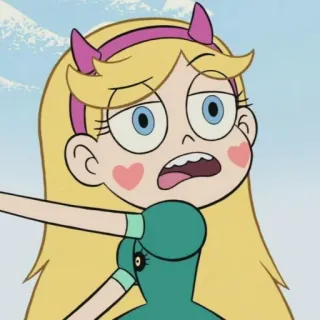 💫 Star Butterfly Star vs. the Forces of Evil Dibujos animados, Princesa, Magia, Rubia, Personaje whatsapp sticker