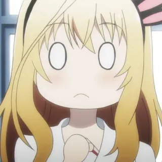 🙀 fille anime, choquée, anime, mignon, manga whatsapp sticker