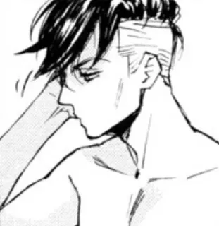🤔 アニメ, マンガ, イラスト, キャラクター, ポートレート telegram sticker