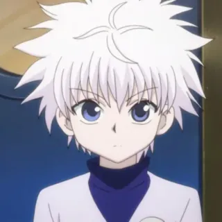 🍶 Killua Zoldyck Hunter x Hunter Anime, Killua, Hunter x Hunter, Desenho animado, Mangá, Cabelo branco telegram sticker