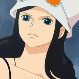 👑 Nico Robin One Piece Anime, Manga, One Piece, Nico Robin, Personnage, Femme whatsapp sticker