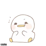 😂 Ente, süß, Tier, Cartoon, Aufkleber telegram sticker