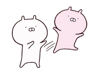 🍡 bunny, rabbit, cute, illustration, cartoon, sticker, animal telegram sticker