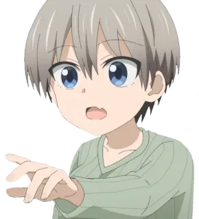 😨 Uzaki Hana Uzaki-chan Wants to Hang Out! anime, cute, girl, uzaki hana, uzaki-chan wants to hang out telegram sticker