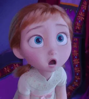 🐽 Anna Frozen anna, frozen, disney, desenho animado, princesa, animação, filme whatsapp sticker
