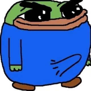 😏 Pepe the Frog pepe, rana, meme, cultura internet, personaggio telegram sticker