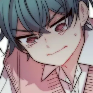 💬 Anime, Manga, Chico, Triste, Llorando, Emocional telegram sticker