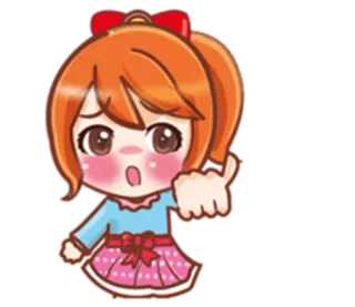 🤘 Cô gái anime, Chibi, Không thích, Ghét, Hoạt hình, Không telegram sticker