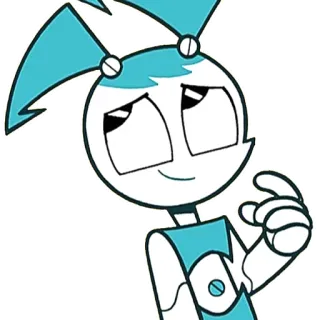 🤔 Jenny Wakeman My Life as a Teenage Robot dessin animé, robot, ado, animé telegram sticker