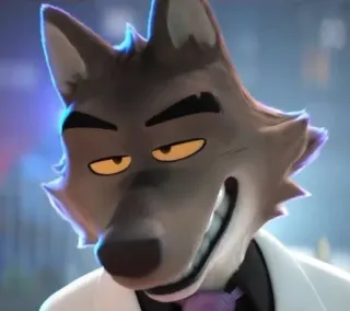 😁 Mr. Wolf The Bad Guys wolf, animiert, charakter, die bösen jungs telegram sticker