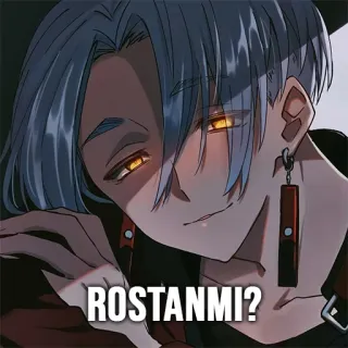 🤨 ROSTANMI? telegram sticker