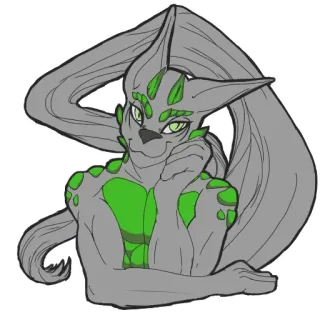 😊 Furry, Antropomórfico, Criatura, Animal, Fantasia, Personagem telegram sticker