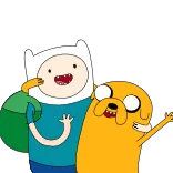 😀 Finn, Jake Adventure Time adventure time, finn, jake, cartoon, friends, animation telegram sticker