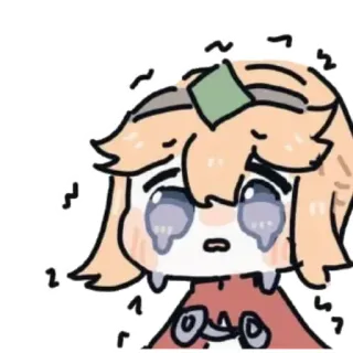 ⭐️ Аниме, Мультфильм, Плач, Грустный, Эмоция telegram sticker