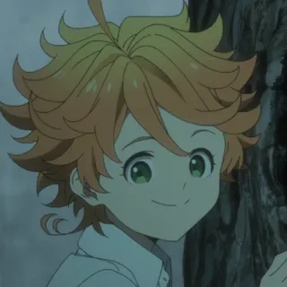 😏 Emma The Promised Neverland Anime, Postać, Emma, The Promised Neverland, Fanart telegram sticker