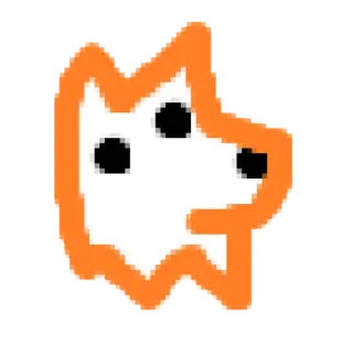 🐺 собака, питомец, животное, милый, мультик whatsapp sticker