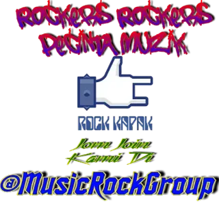 🤘 Rockers Rockers Regina Muzik, Rock Muzik, Join Join Kami Di, @MusicRockGroup musica, rock, gruppo, online, community, social media whatsapp sticker