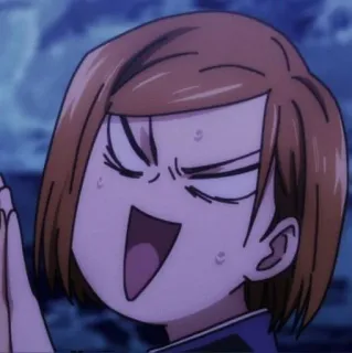 ⚜ Nobara Kugisaki Jujutsu Kaisen Anime, Manga, Cartoon, Lustig, Charakter telegram sticker