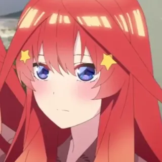 ☕️ Itsuki Nakano The Quintessential Quintuplets Anime, Mangá, Garota, Cabelo Vermelho, Personagem, The Quintessential Quintuplets, Itsuki Nakano telegram sticker