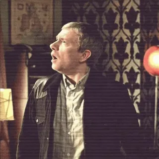 💎 John Watson Sherlock person, worried, portrait, sherlock, doctor telegram sticker