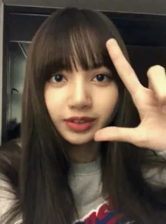 ☺️ Lisa kpop, lisa, blackpink, singer, woman, portrait telegram sticker