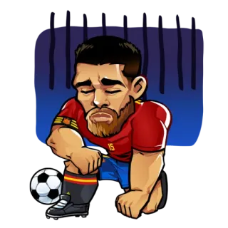 😢 ฟุตบอล, อเมริกันฟุตบอล, คุกเข่า, นักกีฬา, กีฬา, นักกีฬา telegram sticker