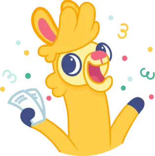 🥳 Lama, Cartoon, Niedlich, Glücklich, Tier, Illustration telegram sticker