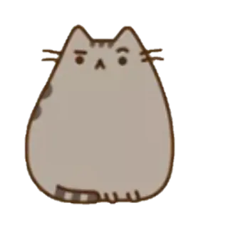 🤨 Pusheen gato, dibujos animados, pegatina, lindo, adorable whatsapp sticker