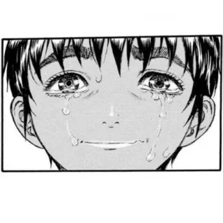 😂 Manga, Pleurs, Émotions, Triste, Anime, Visage, Expression telegram sticker