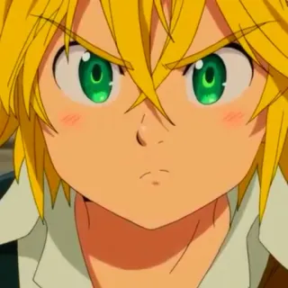 😠 Meliodas Seven Deadly Sins Аниме, Манга, Семь смертных грехов, Мелиодас, Персонаж, Анимация telegram sticker