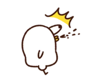 😦 spook, bom, cartoon, schattig, grappig, geanimeerd telegram sticker