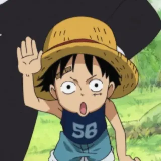 ✋ Luffy One Piece Anime, One Piece, Luffy, Chapéu de Palha, Mangá, Desenho animado, Pirata whatsapp sticker