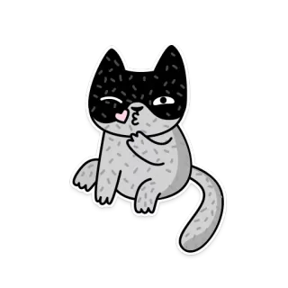 😘 고양이, 키스, 동물, 귀여운, 스티커 telegram sticker