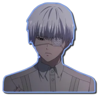 😕 Ken Kaneki Tokyo Ghoul Anime, Tokyo Ghoul, Ken Kaneki, Sticker telegram sticker
