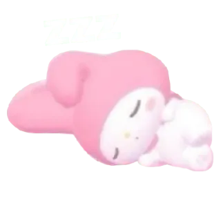 😀 My Melody My Melody, Sanrio, mignon, dormir, kawaii, dessin animé, personnage telegram sticker