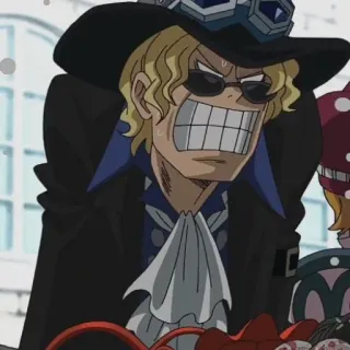 😡 Sabo One Piece аниме, ван пис, сабо, персонаж, стикер telegram sticker