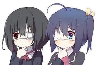 🤔 anime, girls, cute, cartoon, characters, school uniform telegram sticker