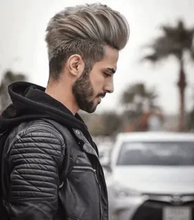 📎 man, male, hair, beard, jacket, style, fashion telegram sticker