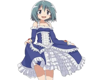 👗 Anime, Gadis, Gaun, Lucu, Manga, Kartun whatsapp sticker